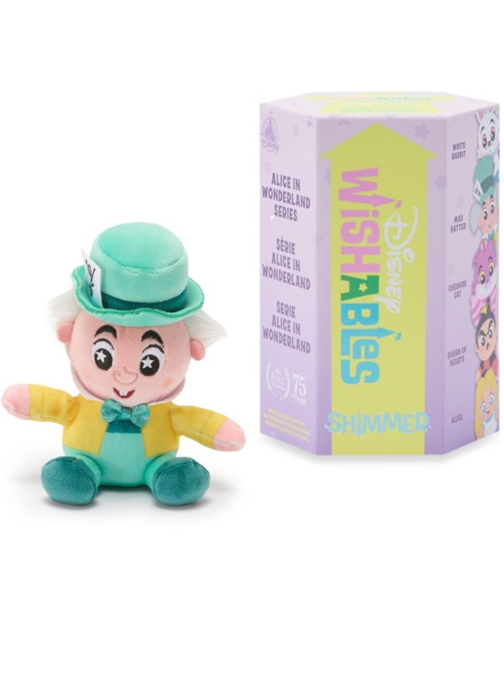 Disney D23 Alice In Wonderland 75th Anniversary Shimmer Wishables Mad Hatter NEW